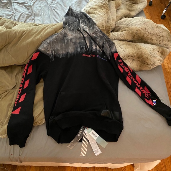 Offwhite X Champion Temperature Hoodie 